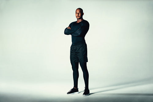 Handsome young men in sportswear