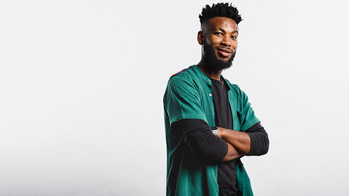 Portrait of smiling african man