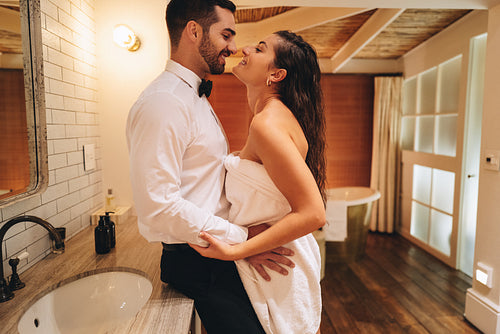 Flirting in the dressing room