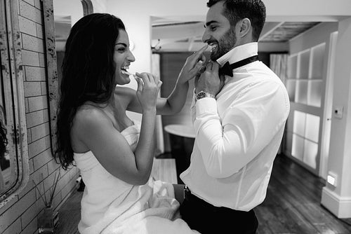 Fun in the dressing room