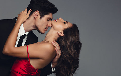 Couple sharing a romantic moment