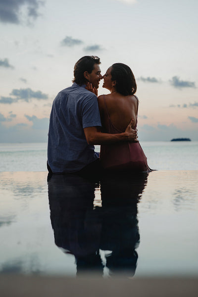 Romantic holiday at the sea