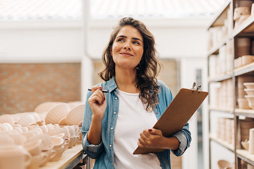 Thinking of new creative ideas for the ceramic store