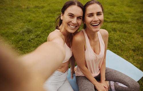 Yoga selfie