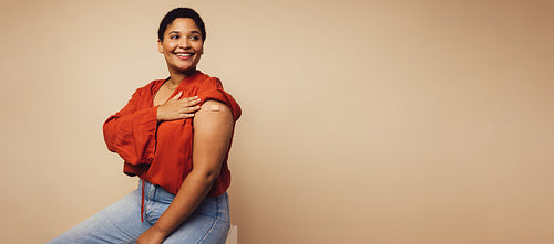 Woman received a vaccine