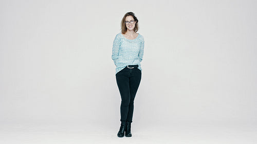 Woman feeling excited