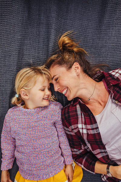 Mother having a great time together with her daughter