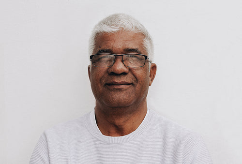 Confident senior man looking at the camera