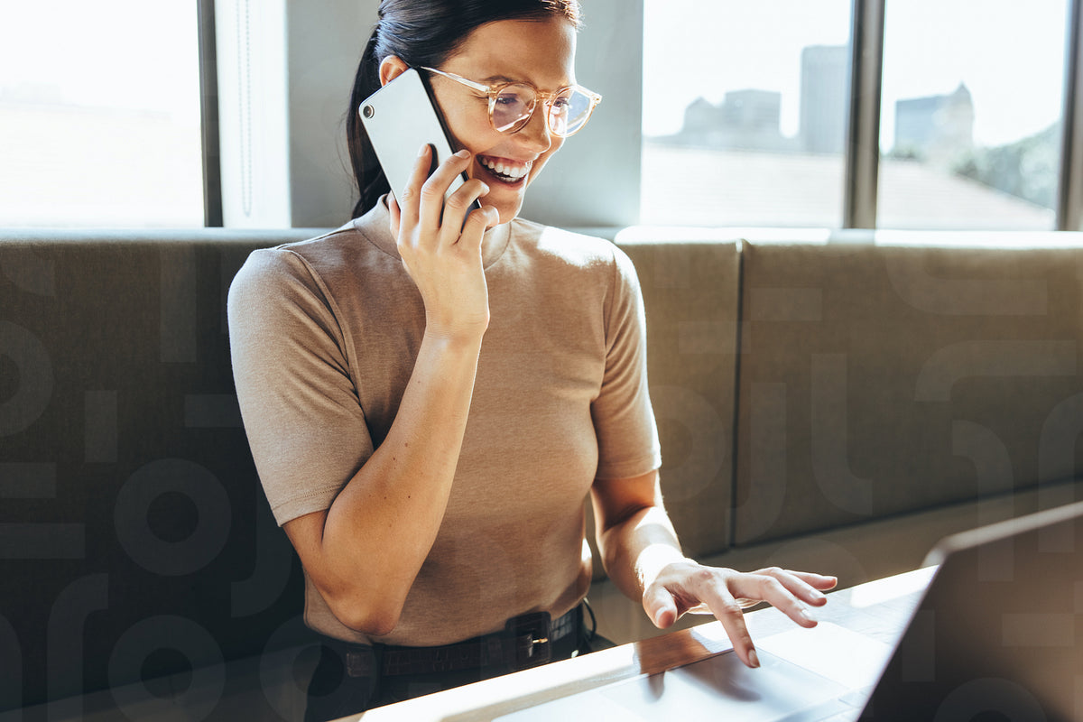 Successful businesswoman communicating with her clients – Jacob Lund ...