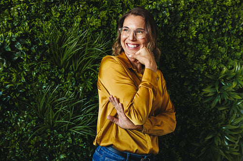 Business woman making sustainable success as an eco-friendly company owner