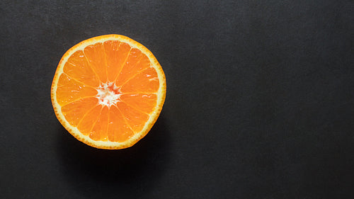 Half cut orange