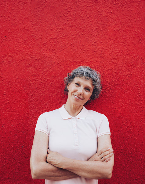 Portrait of beautiful mature woman