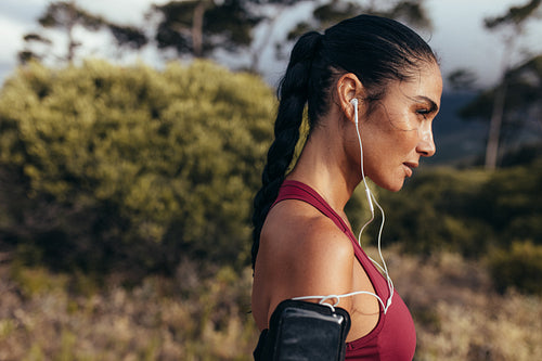 Fitness woman ready for morning run