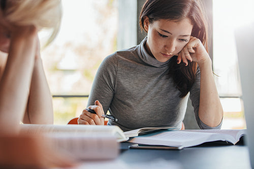 Students preparing hard for final exams.