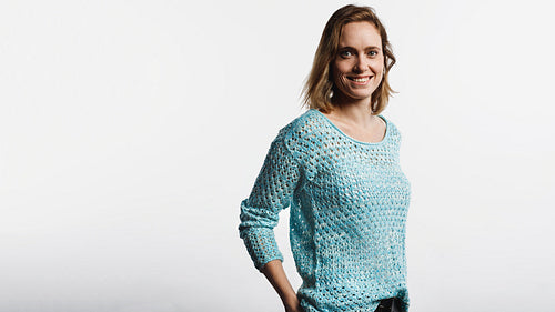 Portrait of smiling young woman