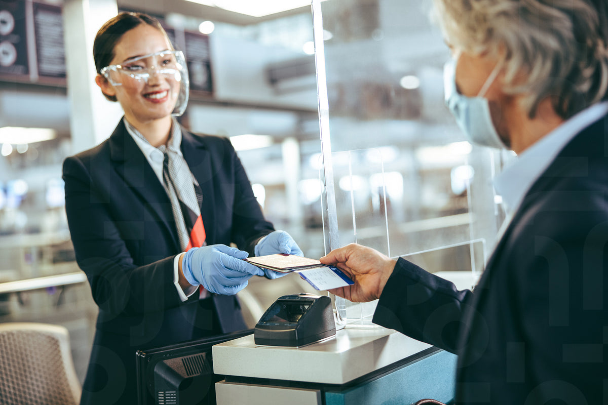 Airline check in of passenger post pandemic – Jacob Lund Photography ...