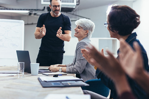 Appreciating her contribution to the company