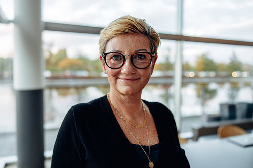 Confident senior businesswoman in office