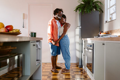 Couple hugging and expressing deep love and affection to each other