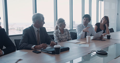 Business team meeting in conference room