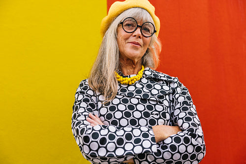 Confident mature woman looking at the camera