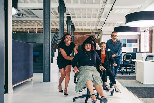 Celebrating success with some fun