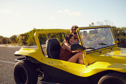 Capturing moments of road trip