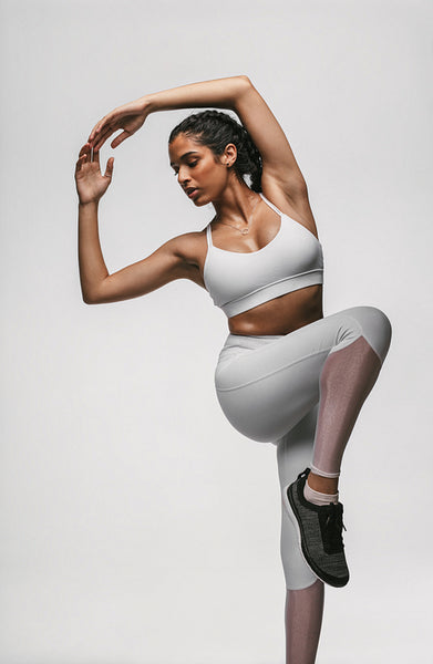 Woman doing fitness exercise