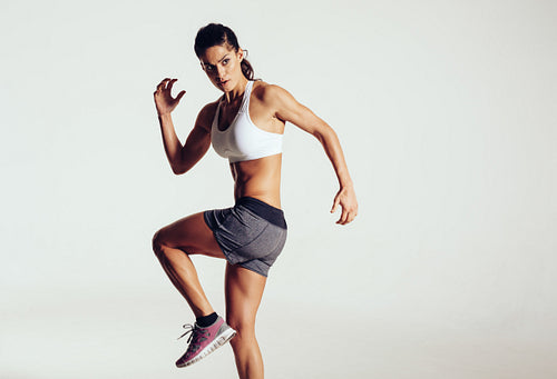 Pretty young athletic woman