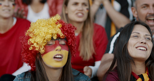 German team fans celebrating their national team victory