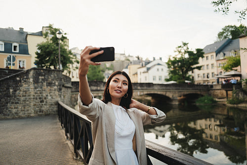 Selfie on a Luxembourg vacation