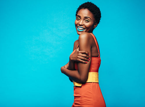 Beautiful and stylish african woman