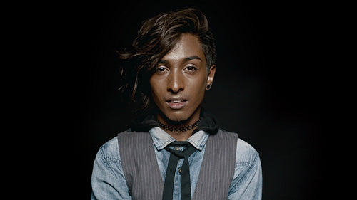 Happy stylish young man