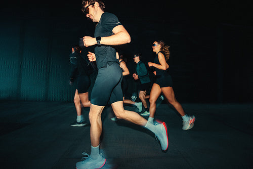 Teamwork shapes running as the group trains outdoors with a run club
