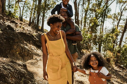 Family on adventure holidays