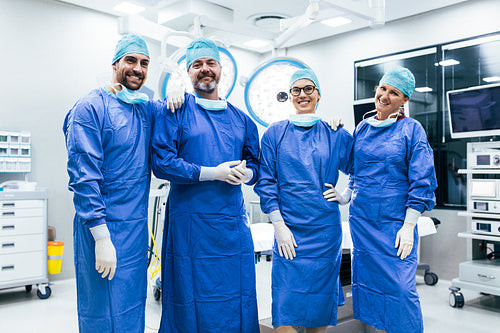 Team of surgeon ready for next operation