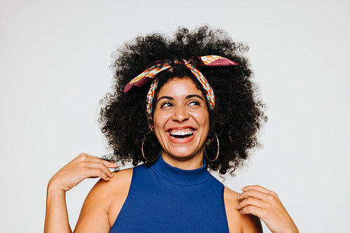 Rocking an Afro with pride