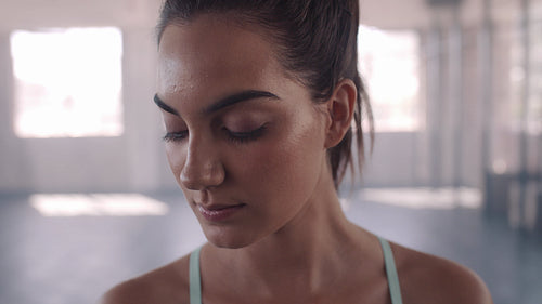 Fitness woman in health club