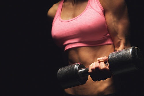 Bodybuilder Working Out