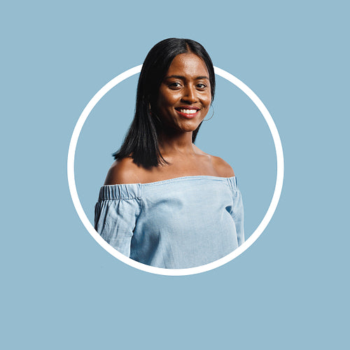 Portrait of smiling young woman