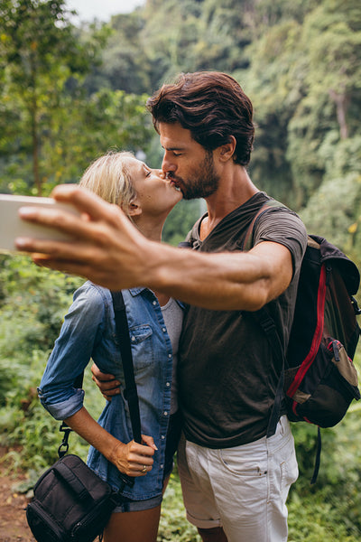 Capturing a romantic moment in camera