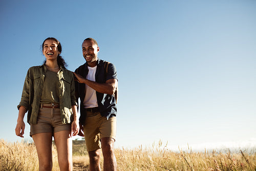 Hikers enjoying the scenic beauty