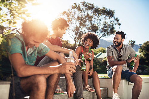 Best friends having good times together