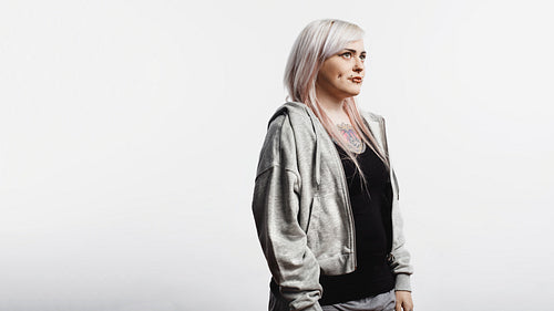 Portrait of fashionable female