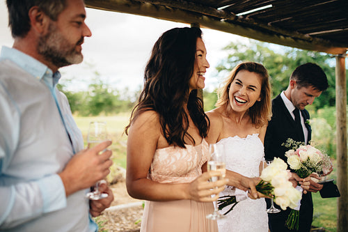 Bridesmaid speech at wedding reception