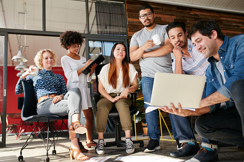 Meeting of creative professional in modern office