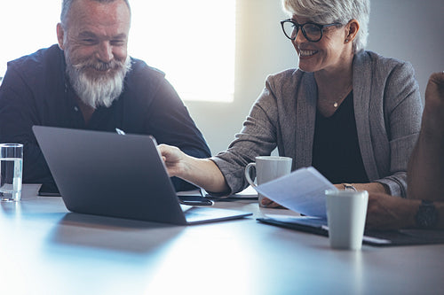 Business team planning new strategy