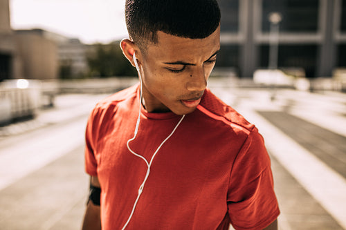 Getting ready beofre workout