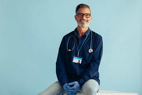 Portrait of a successful male doctor