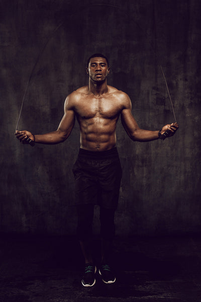 Crossfit guy training at the gym